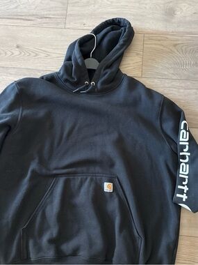 Carhartt Men's Black Hoodie Sweat Shirt Size 2XL  Loose Fit
